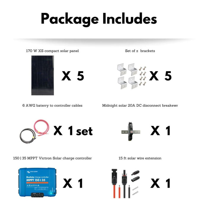 Victron Energy - 800 watt Solar System - 24v